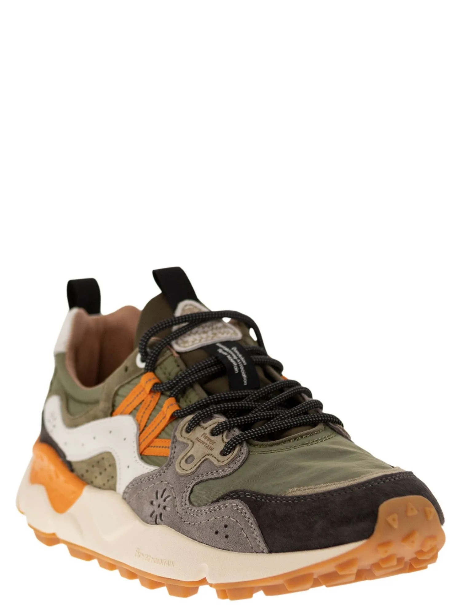 Flower Mountain    Flower Mountain Yamano 3 Sneakers In Suede And Technical Fabric