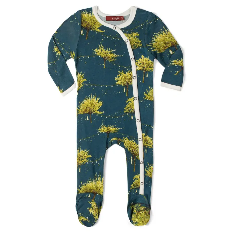 Footed Romper, Firefly