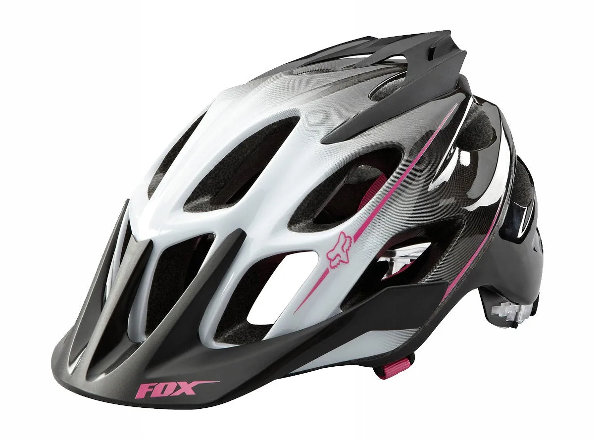 Fox Racing Flux MTB Helmet - Womens - White-Gray-Pink