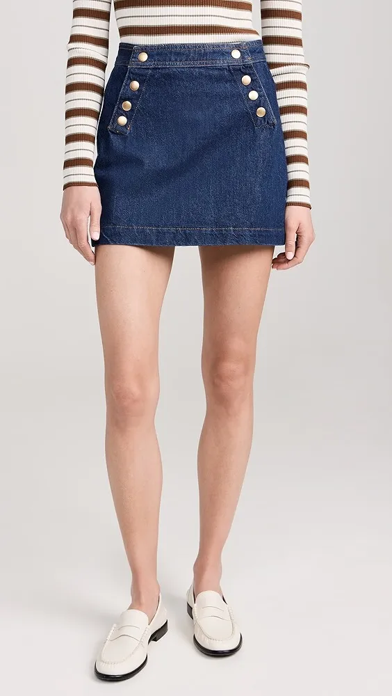 FRAME   Sailor Snap Skirt 