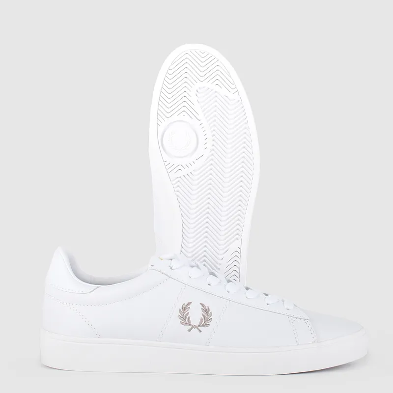 Fred Perry White Spencer Leather Trainers