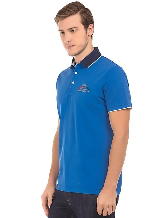 Gant Contrast Collar Pique Polo Shirt