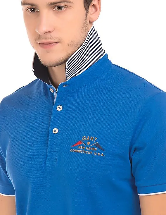 Gant Contrast Collar Pique Polo Shirt