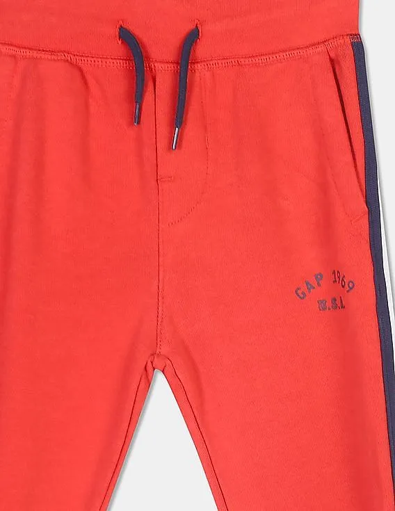 GAP Baby Red Graphic Pull-On Joggers