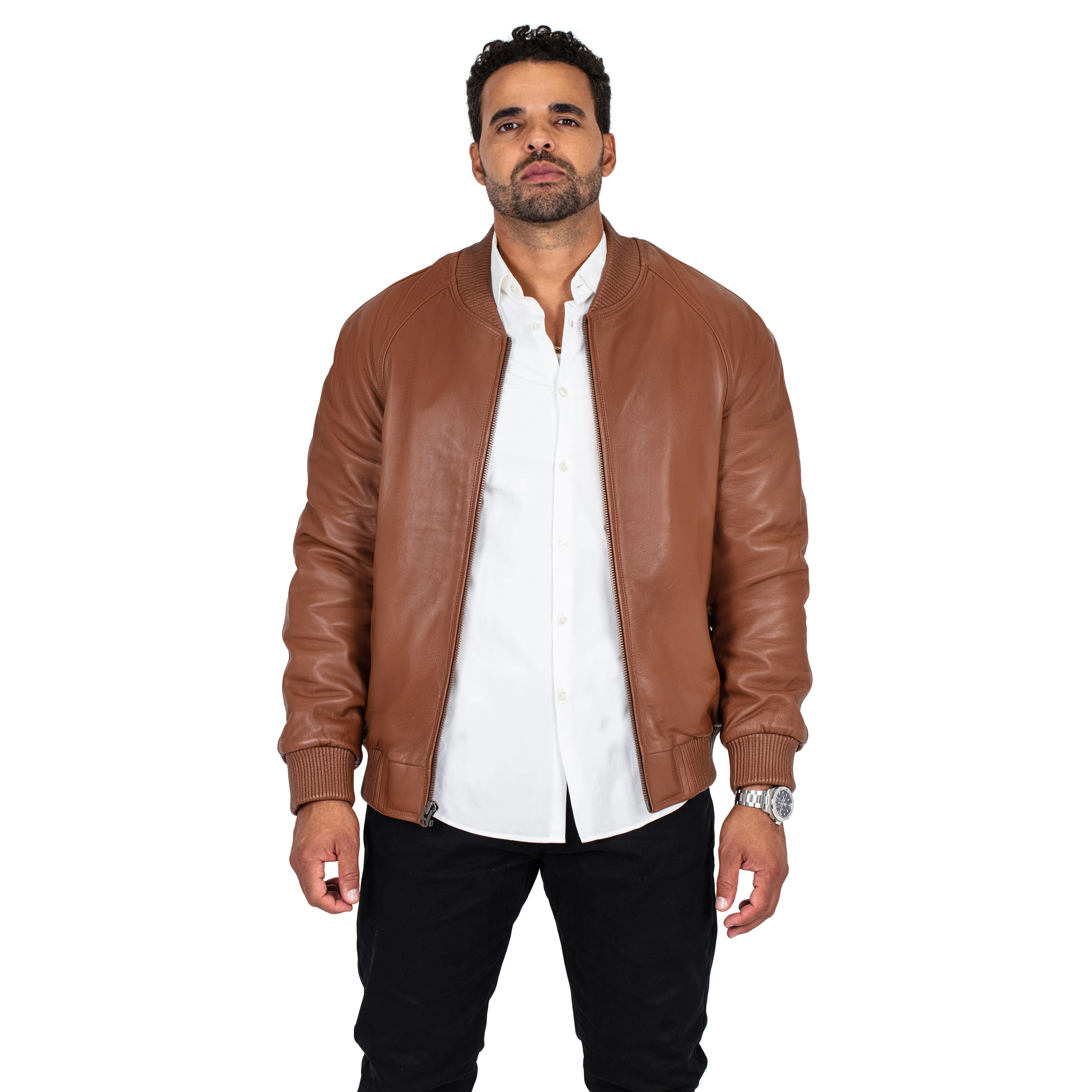 Genuine Lambskin Leather Baseball Varsity Jacket Style #1051 (Part 2 Of Colors)