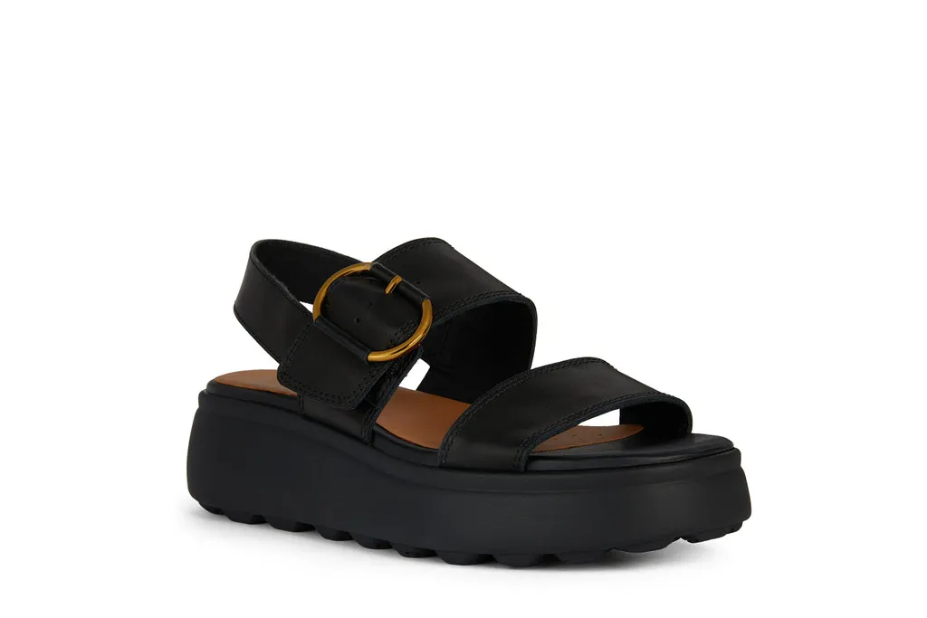 Geox Spherica D45D4B 00043 C9999 Black Sandals for Women