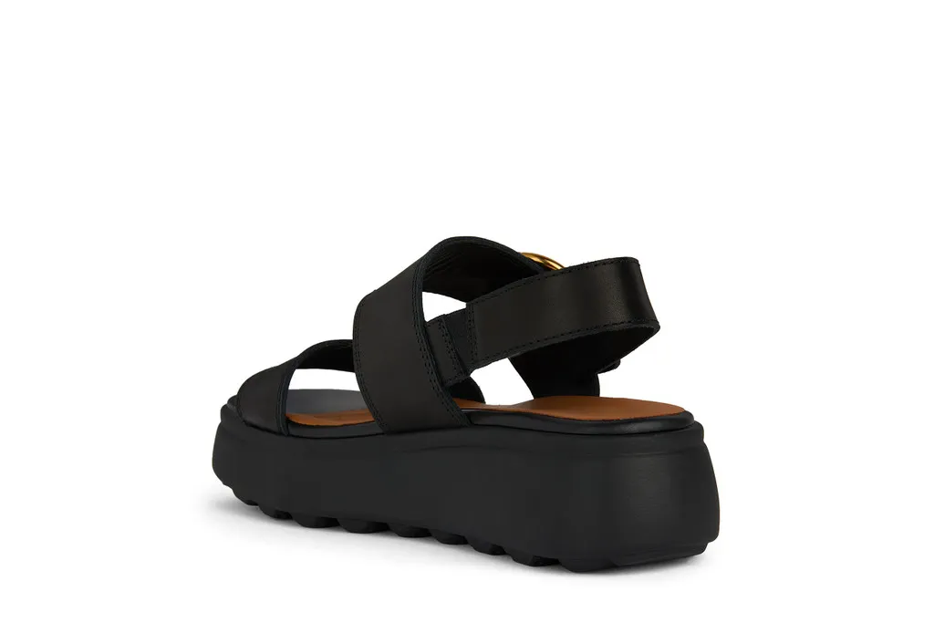 Geox Spherica D45D4B 00043 C9999 Black Sandals for Women