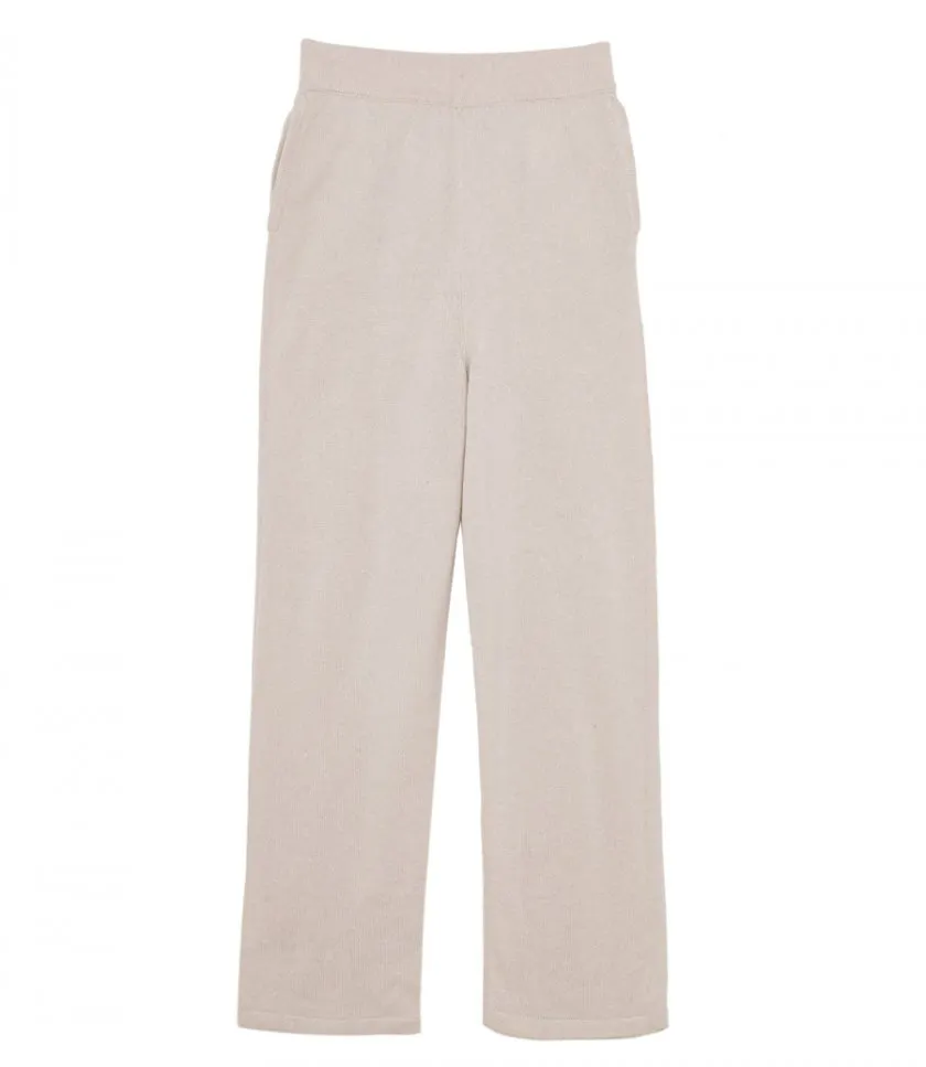 GOLDEN GOOSE NATURAL WHITE CASHMERE BLEND WOMEN’S JOGGERS