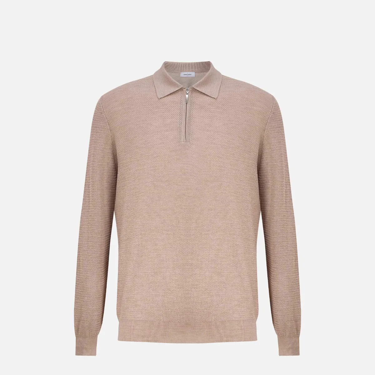 GRAN SASSO   Half Zip Cashmere Polo 