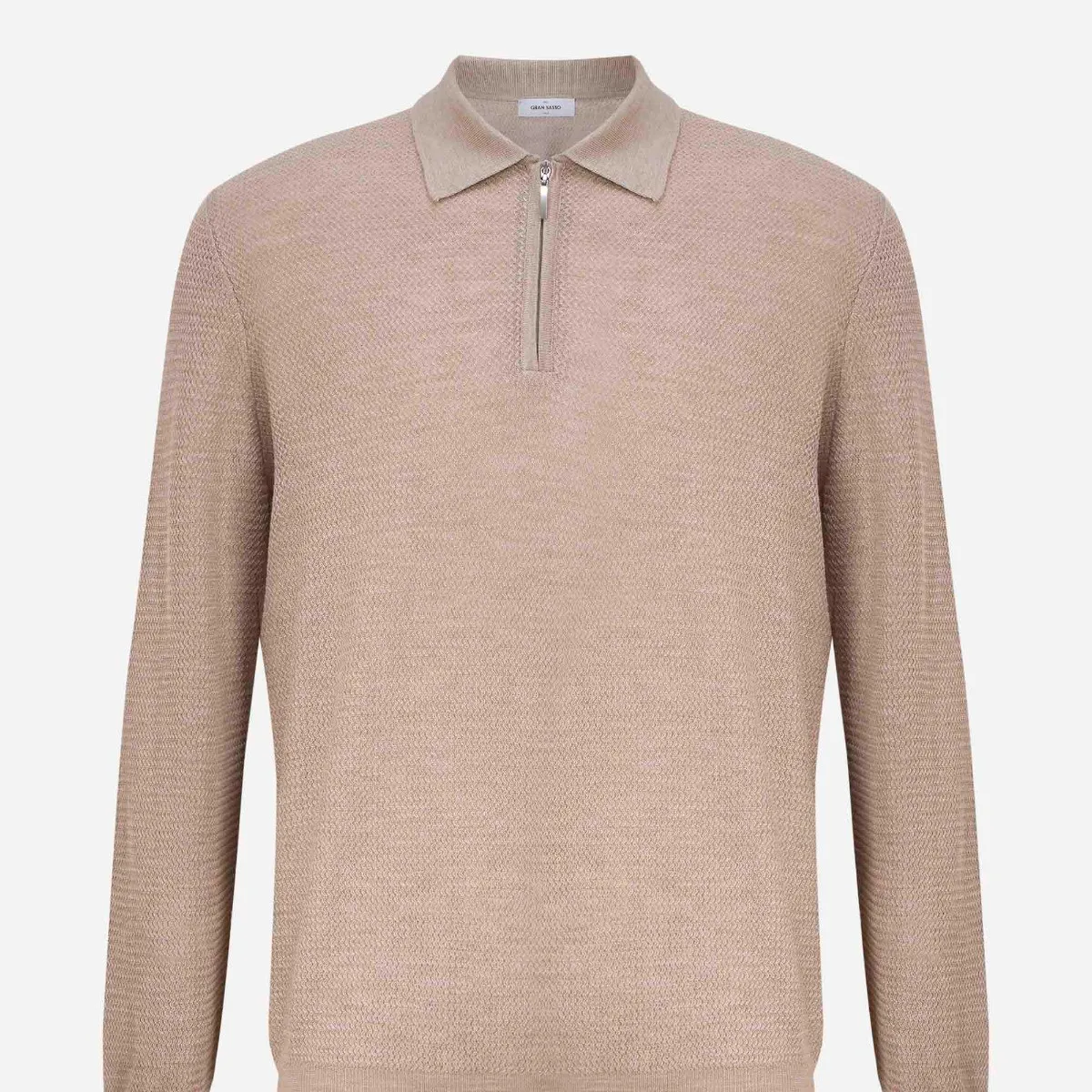 GRAN SASSO   Half Zip Cashmere Polo 