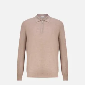 GRAN SASSO   Half Zip Cashmere Polo 