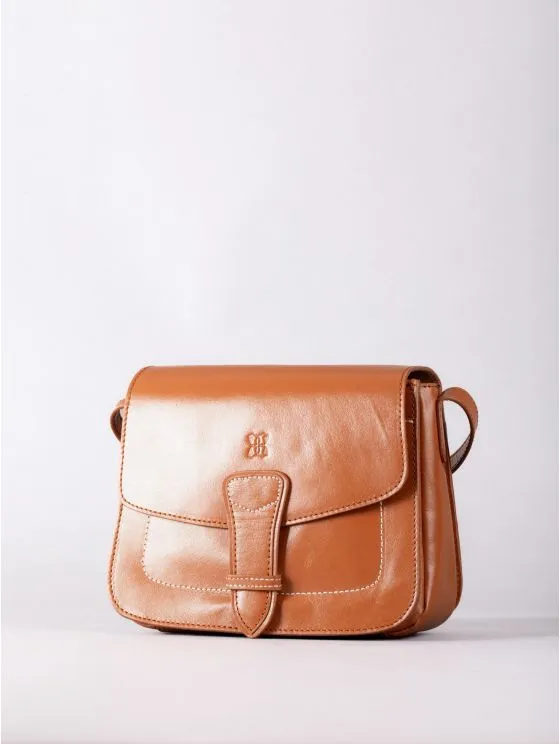 Grange Leather Saddle Bag in Tan