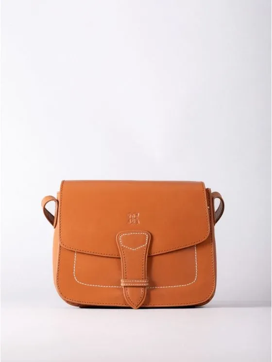 Grange Leather Saddle Bag in Tan