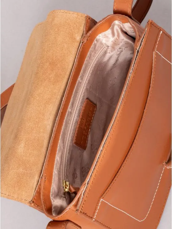 Grange Leather Saddle Bag in Tan