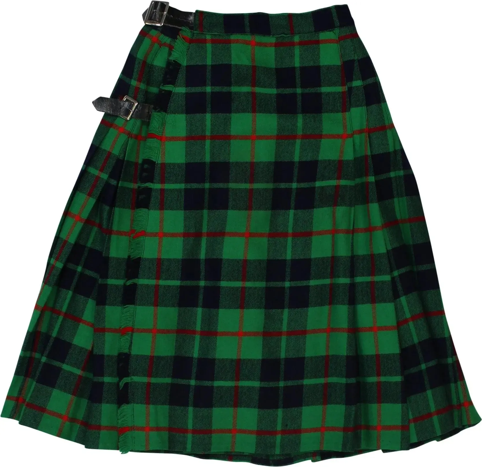 Green Checked Skirt | ThriftTale