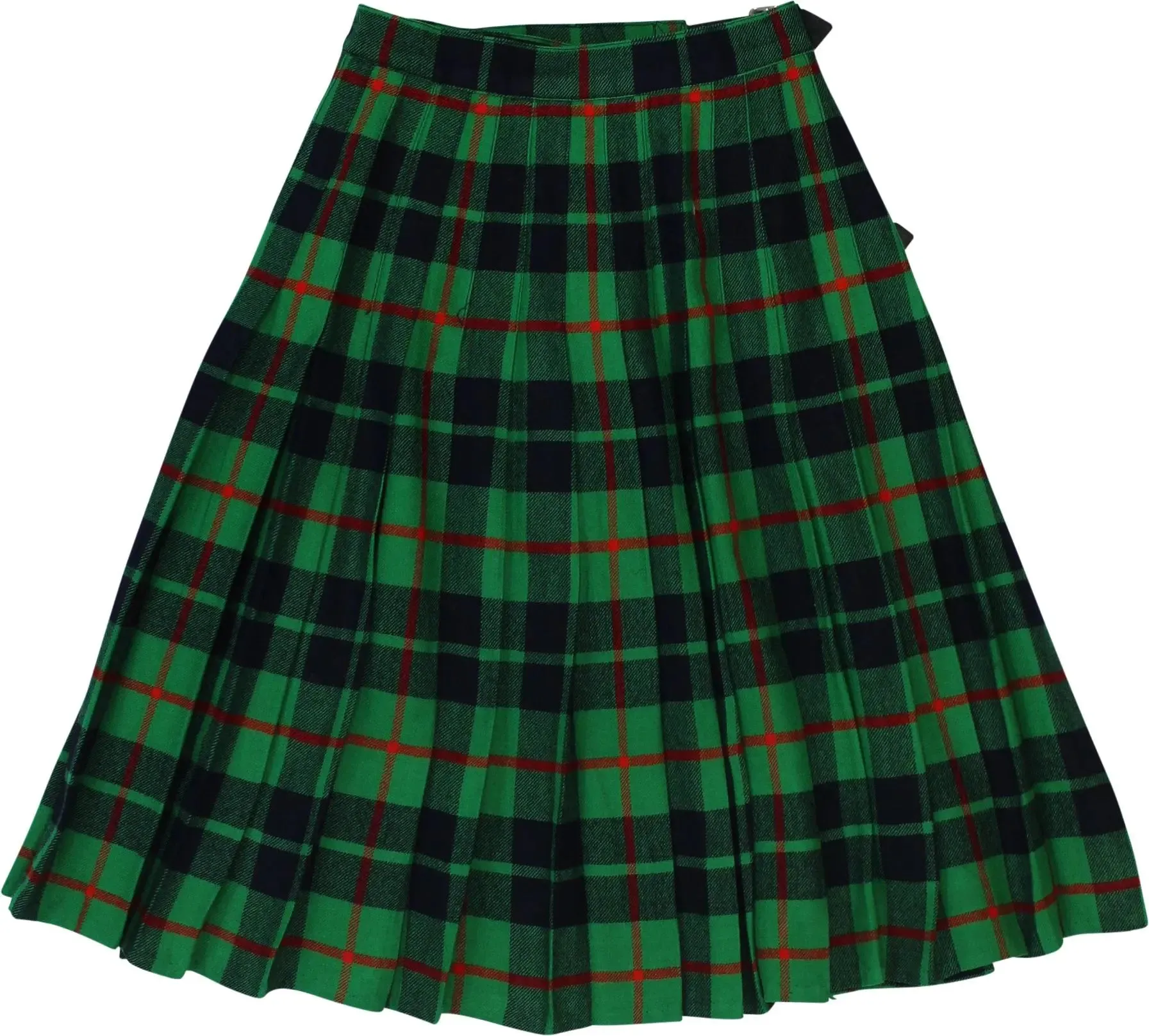 Green Checked Skirt | ThriftTale