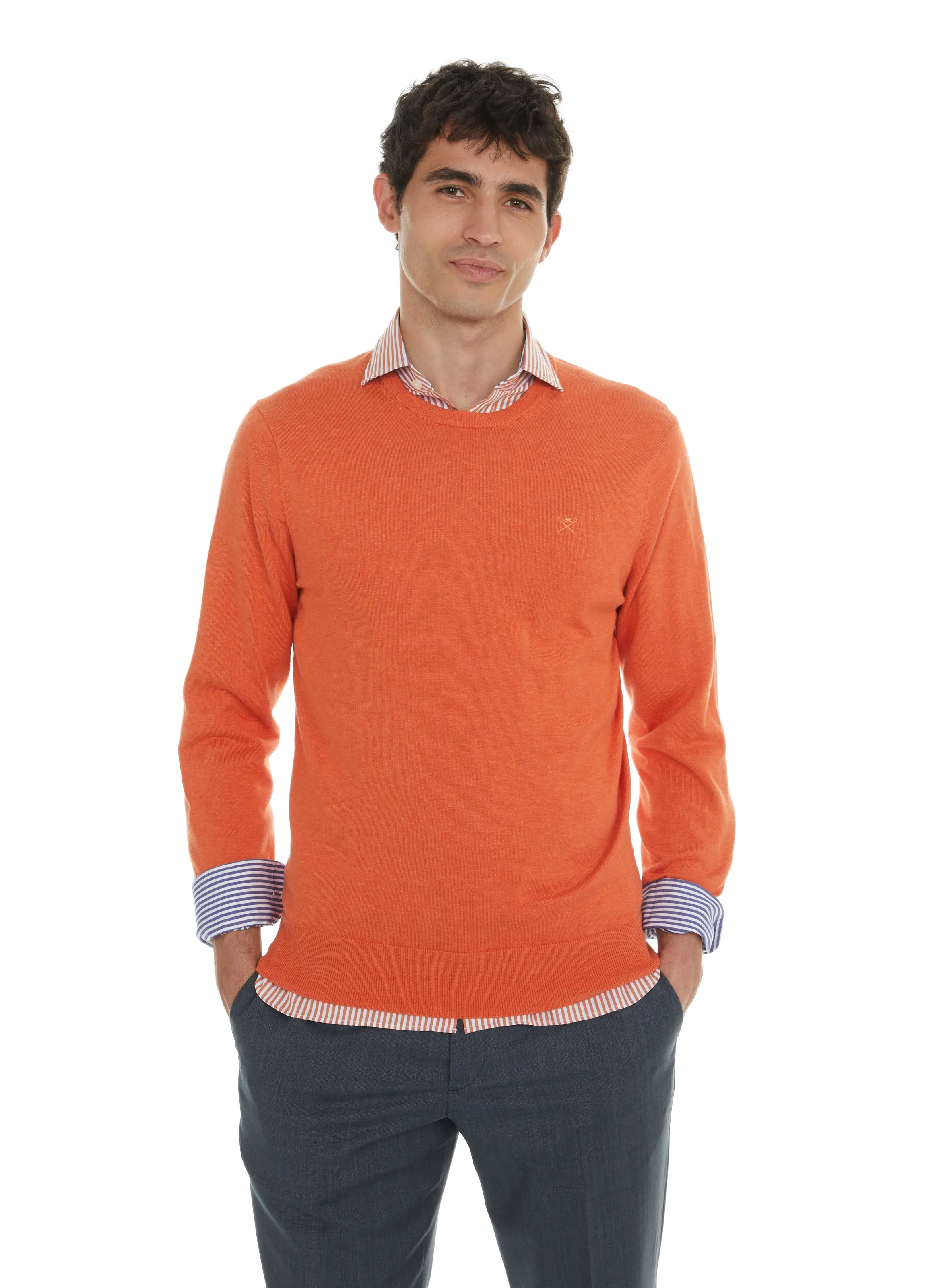 HACKETT  Cotton jumper  - Orange