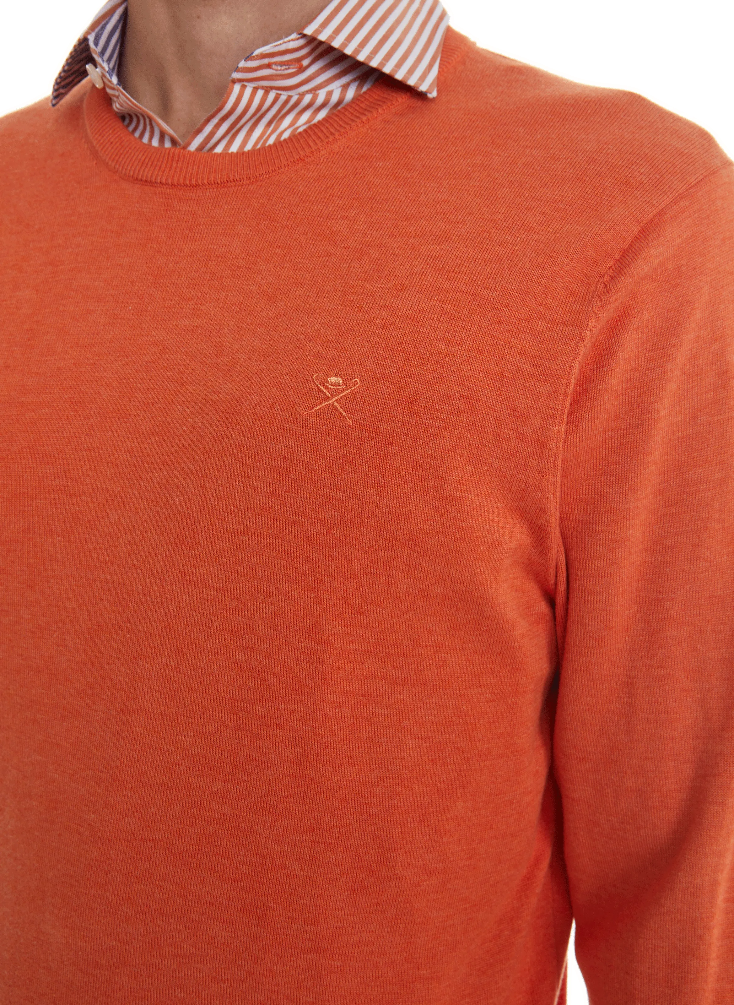 HACKETT  Cotton jumper  - Orange