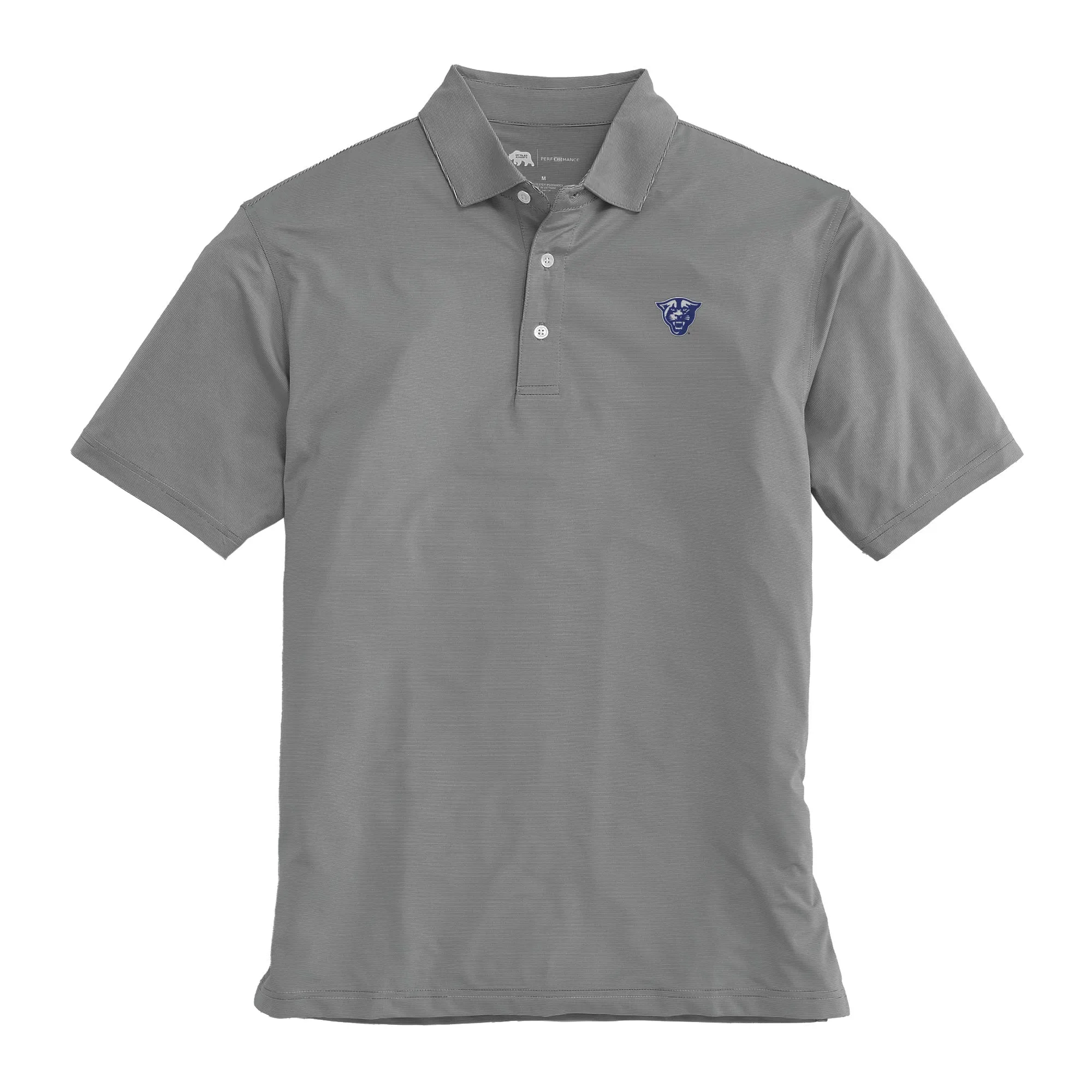 Hairline Stripe GA State Performance Polo