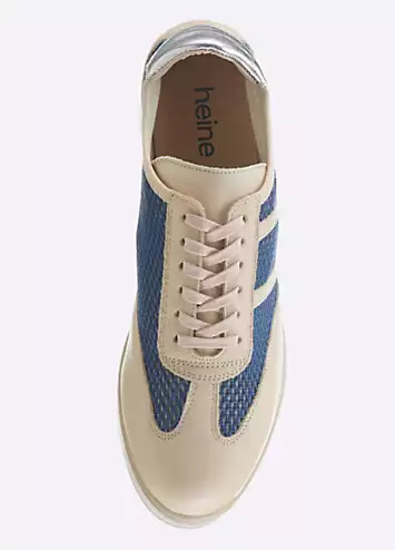 Heine Lace-Up Wedge Trainers | Kaleidoscope