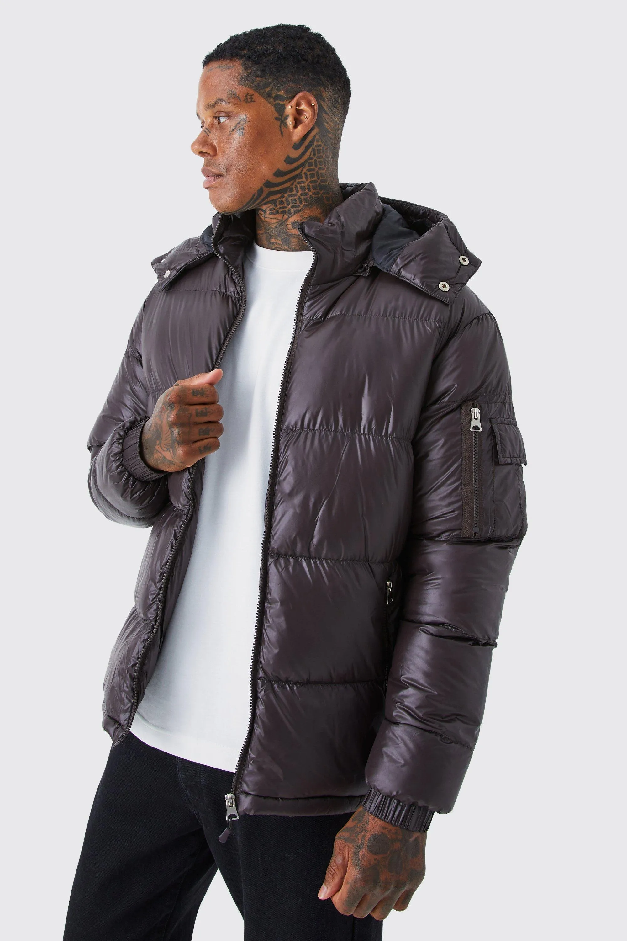 High Shine Padded Puffer