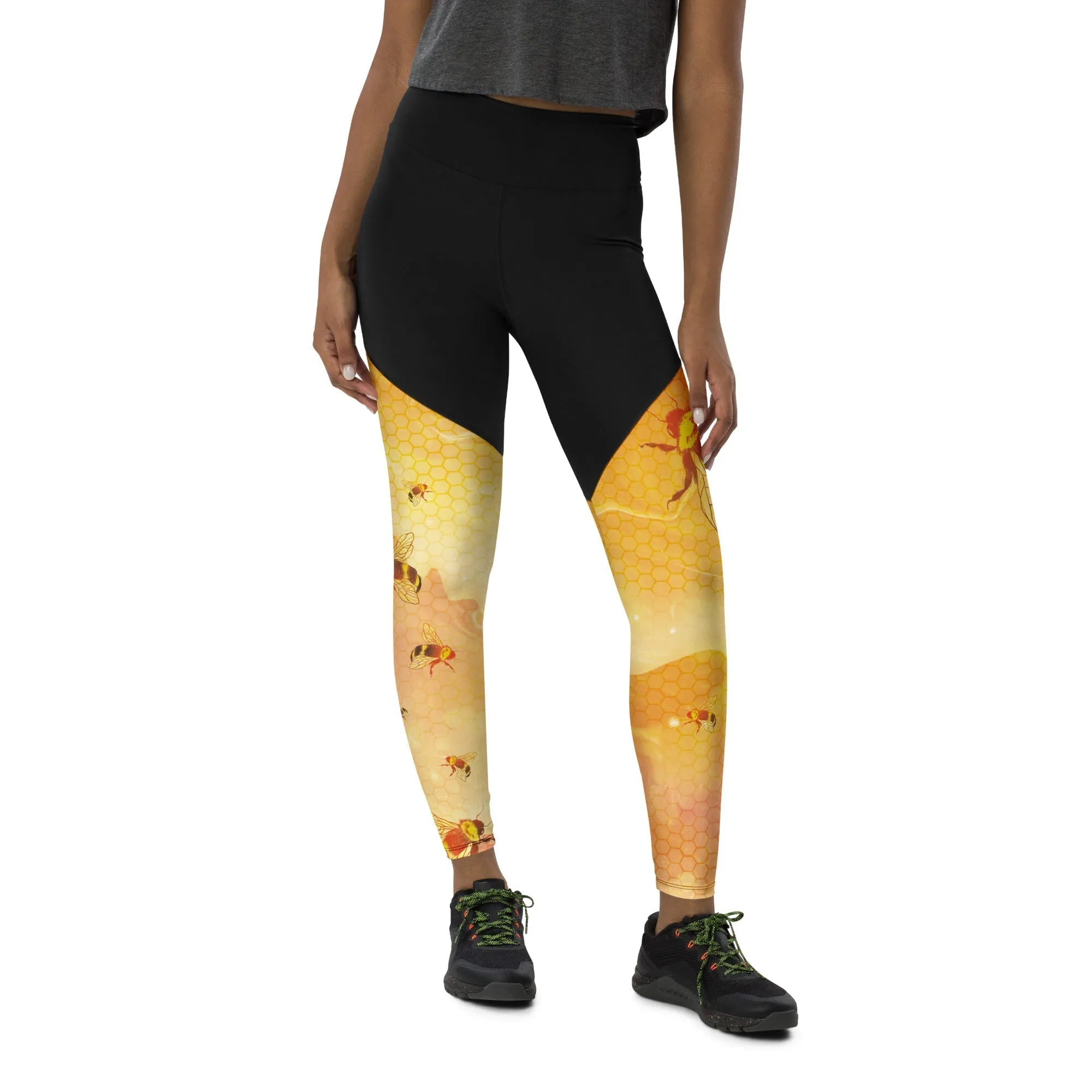 Honey Bee Compression Leggings