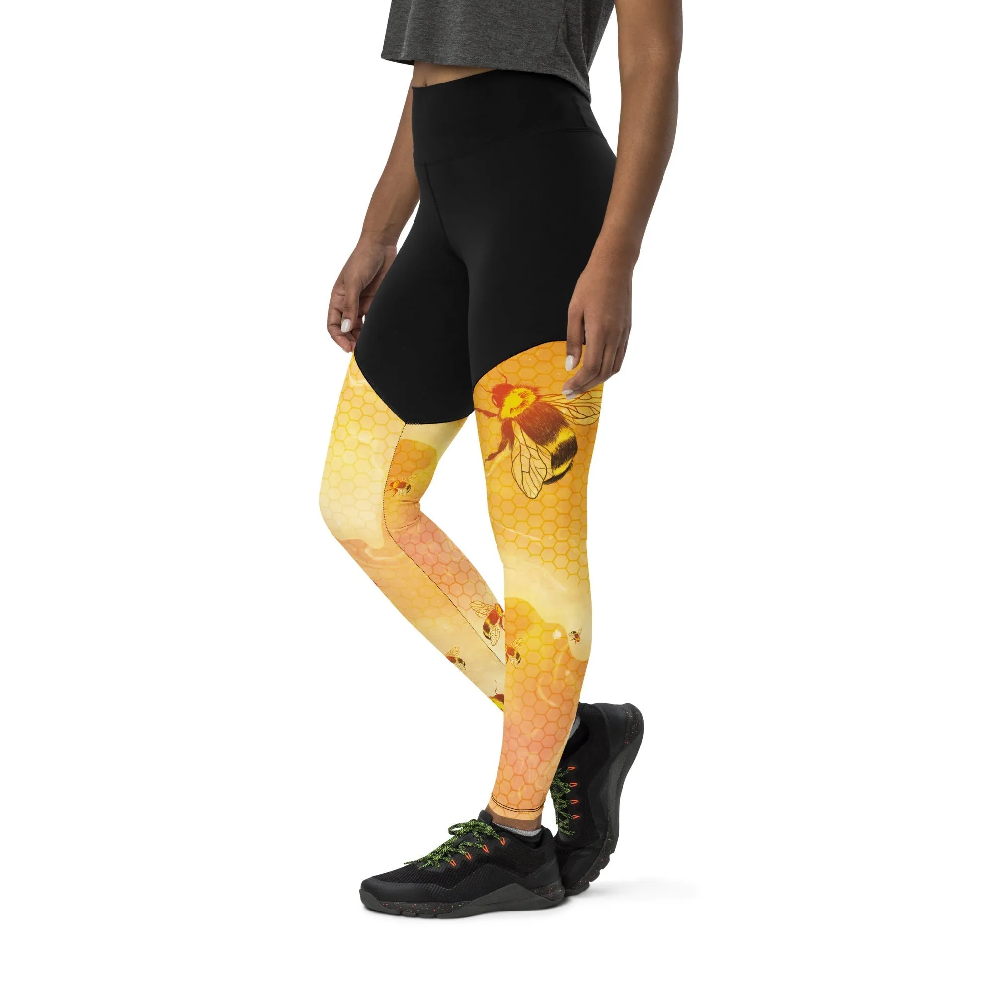 Honey Bee Compression Leggings