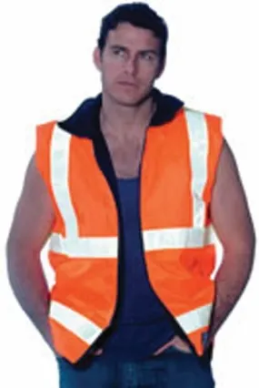 Huski - Vest - Reversible - Polar/Fleece - K8132 - Orange - S - K8132ORRS