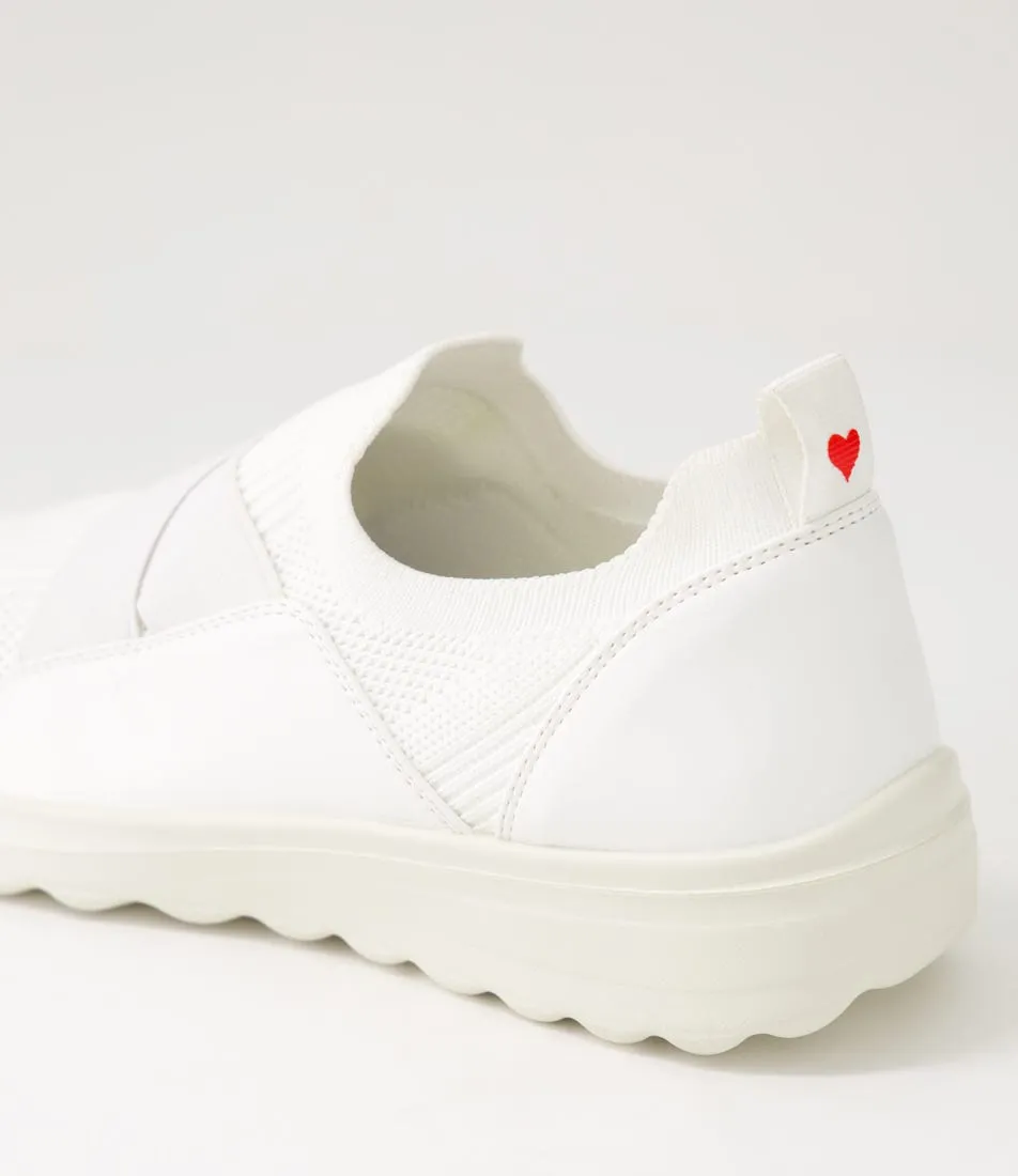 I LOVE BILLY Noemi White Knit Sneakers