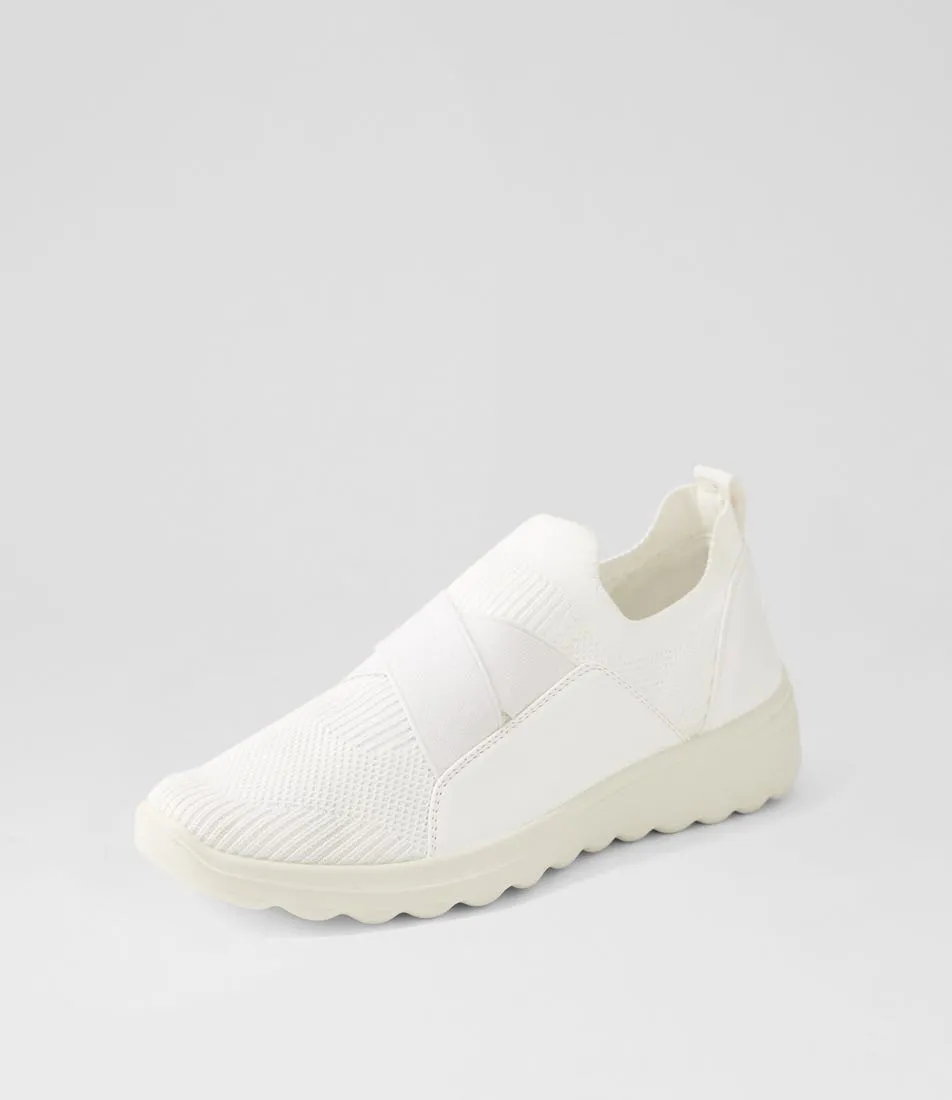 I LOVE BILLY Noemi White Knit Sneakers