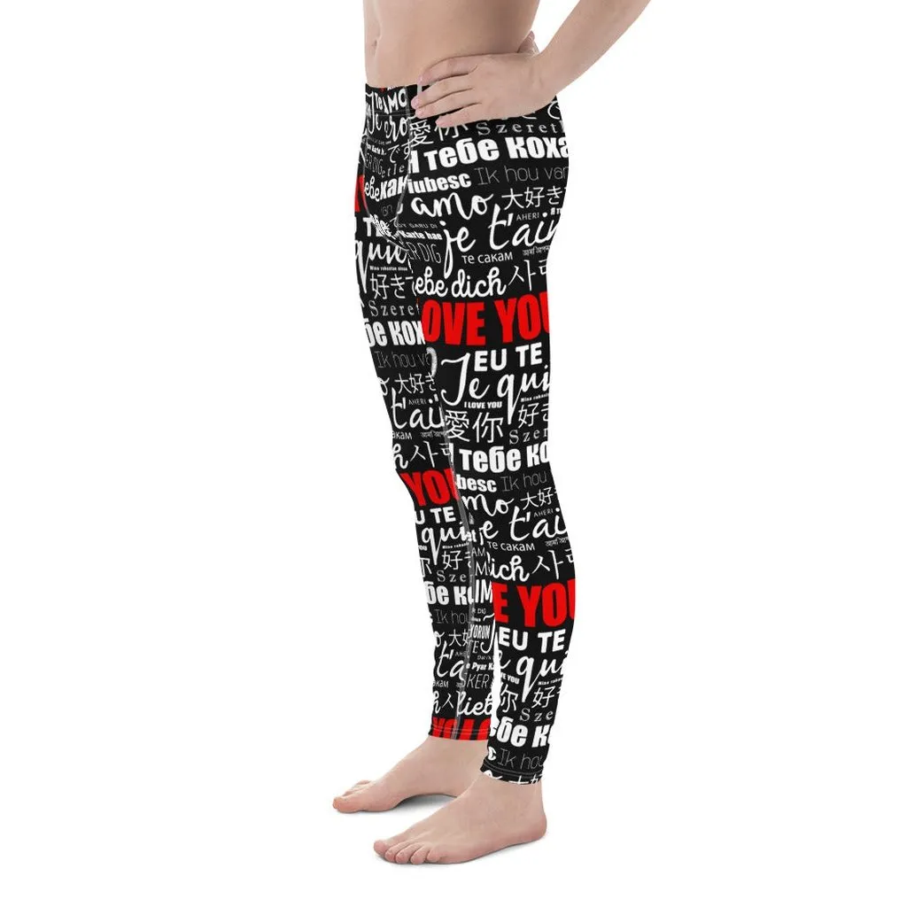 I Love You Men's Leggings