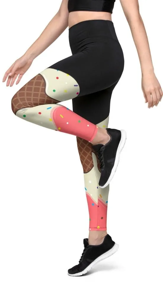 Ice Cream Compression Leggings