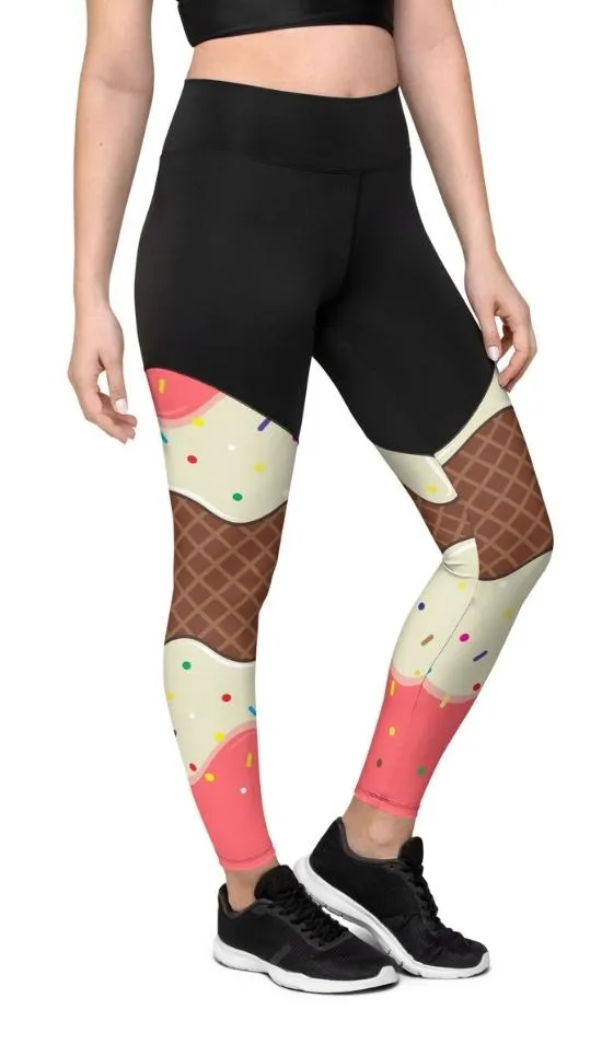 Ice Cream Compression Leggings