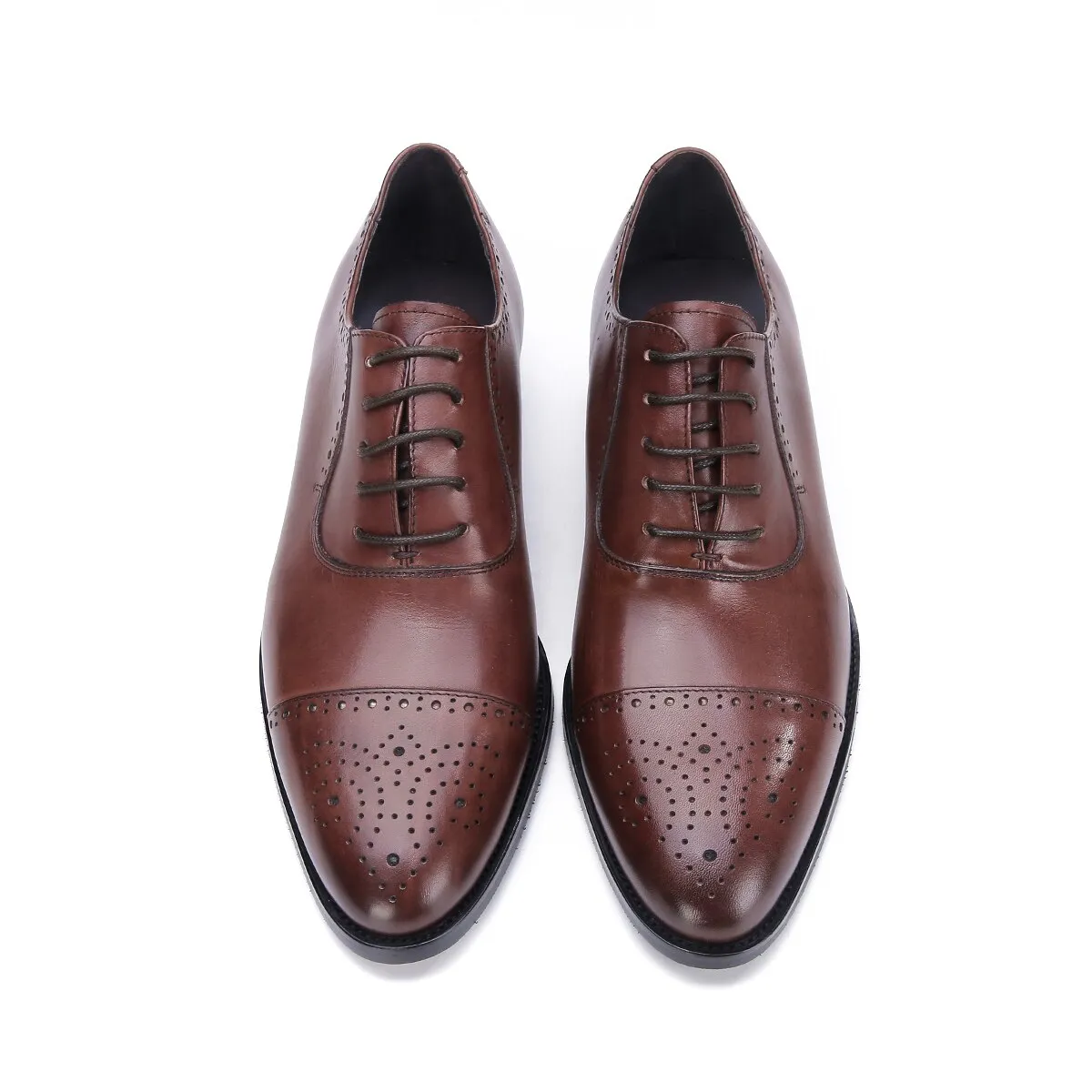 il Ottimo - Classic Leather Captoe Oxford Dress Shoes