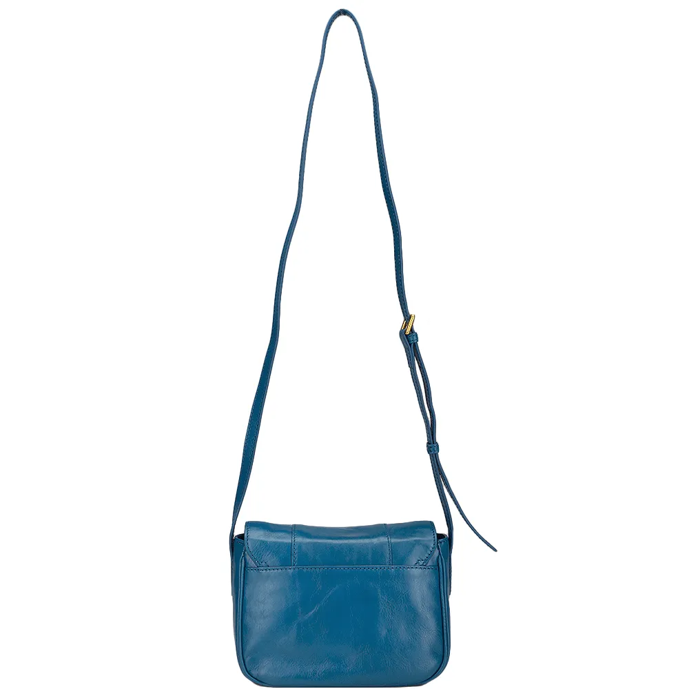 Italian Mini Shoulder Bag  Blue/ Gold  -  43636 01 6A NH