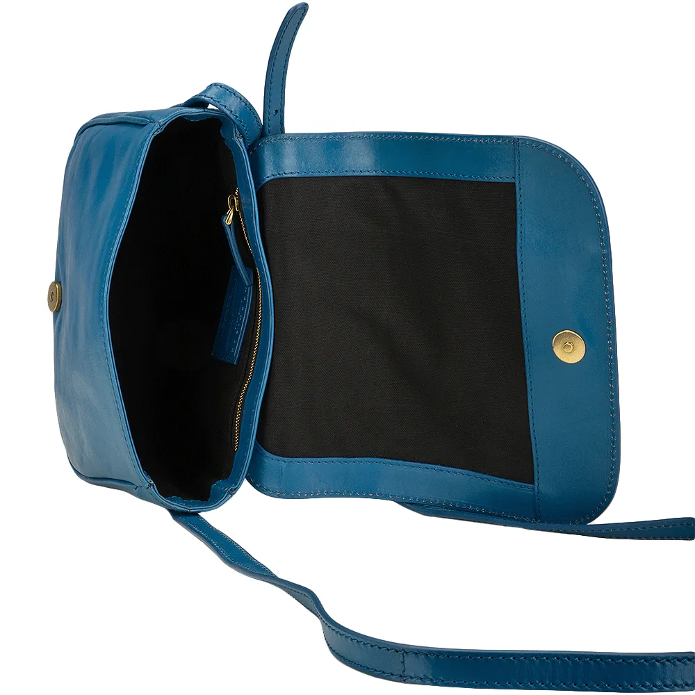 Italian Mini Shoulder Bag  Blue/ Gold  -  43636 01 6A NH