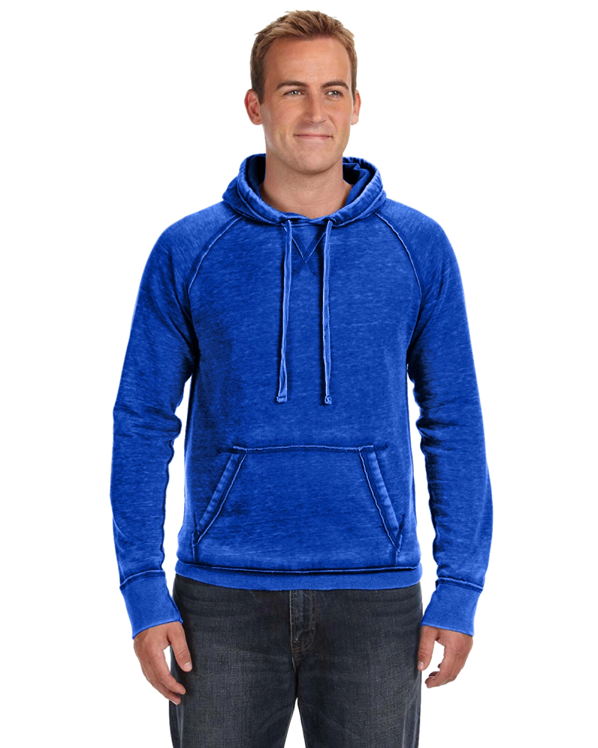 J8915 J-America Adult Vintage Zen Hooded Pullover Fleece SKU: J8915