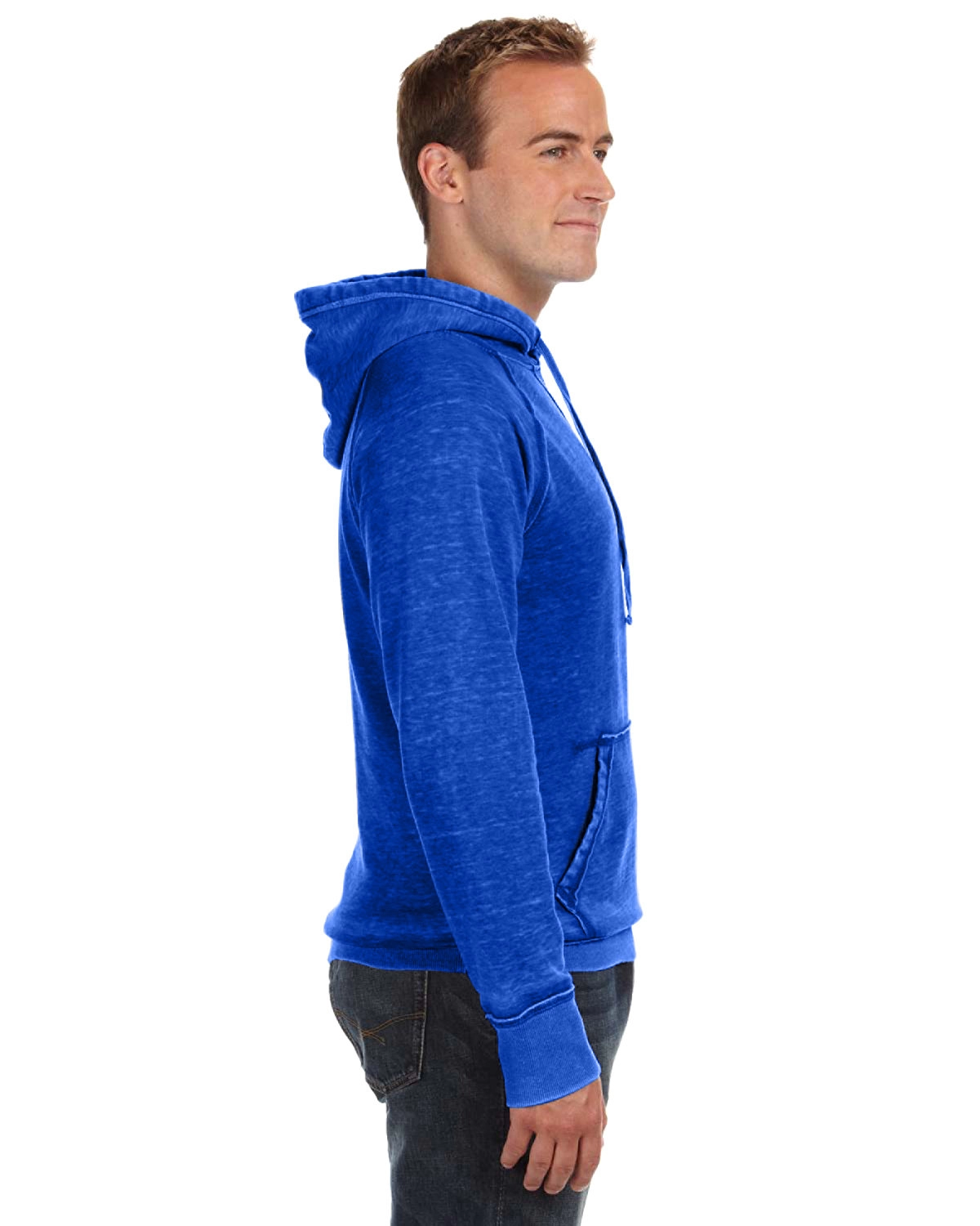 J8915 J-America Adult Vintage Zen Hooded Pullover Fleece SKU: J8915