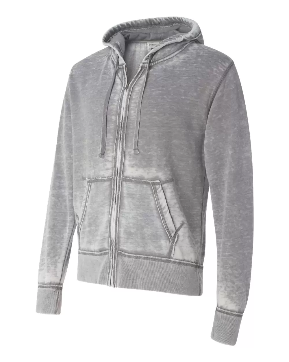 J8916 J-America Adult Vintage Zen Full-Zip Hooded Fleece SKU: J8916