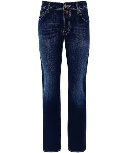 Jacob Cohen Blue Dark Wash Slim Fit Nick Jeans | Jules B