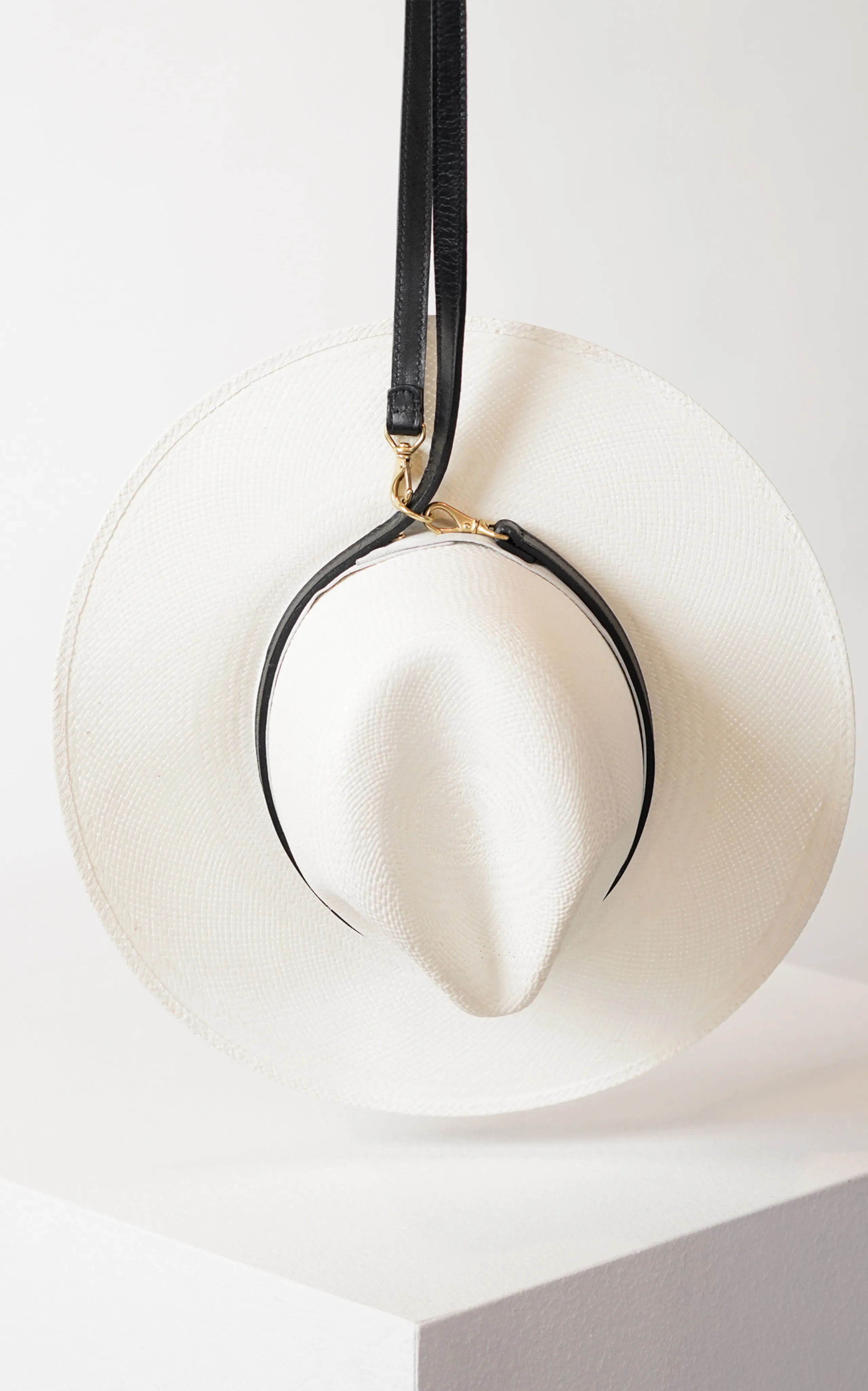 Janessa Leone Leather Hat Carrier