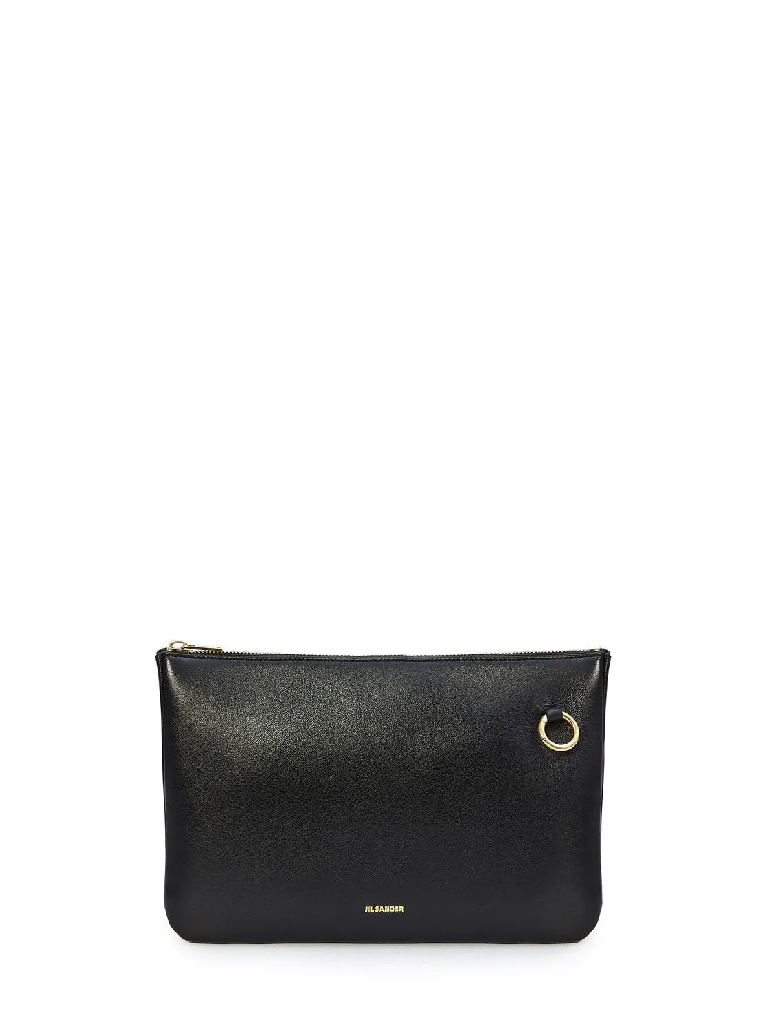 JIL SANDER Black Nappa Leather Shoulder Bag for Women | FW23