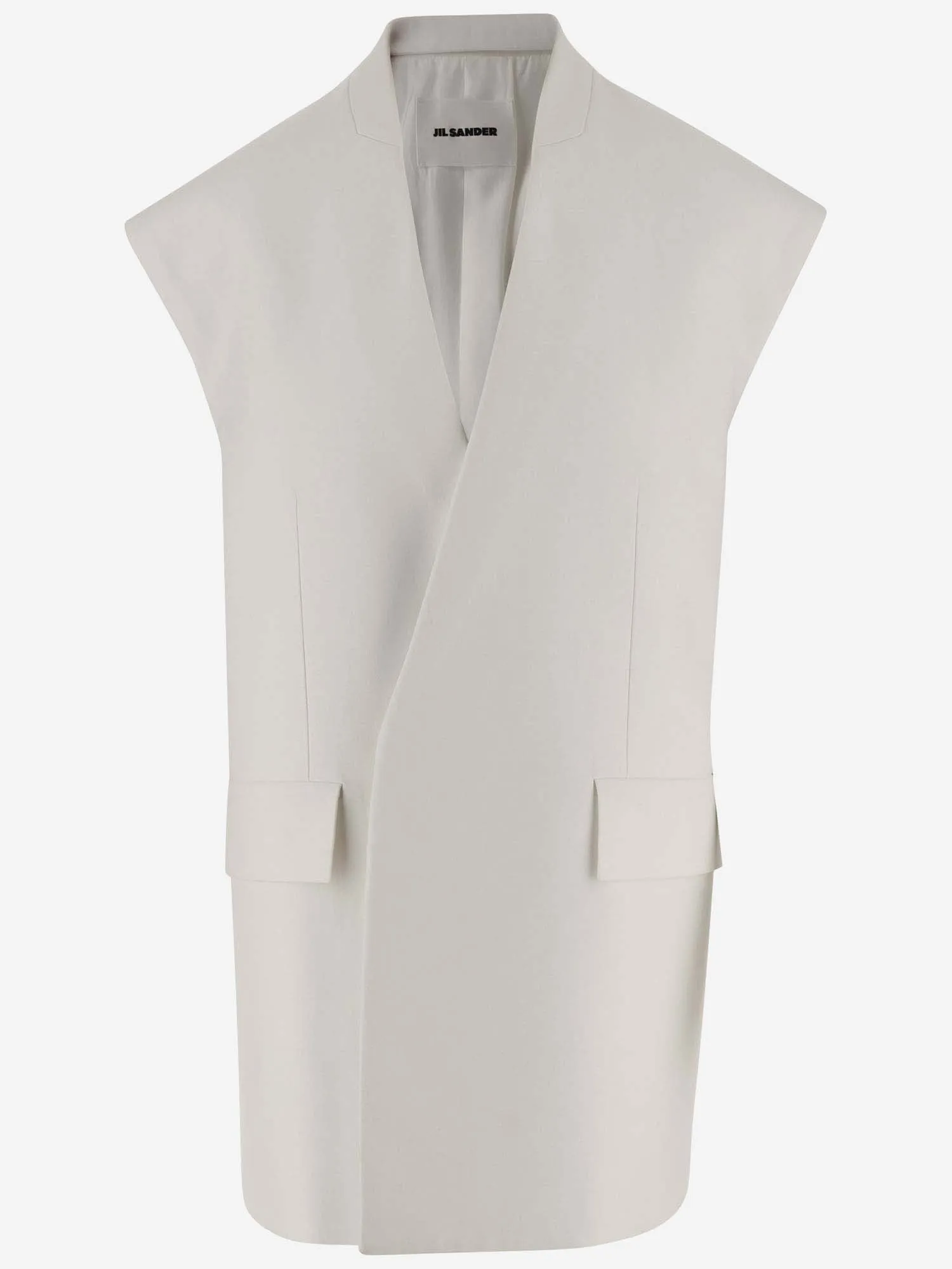 Jil Sander    Jil Sander Cotton Stretch Oversized Vest