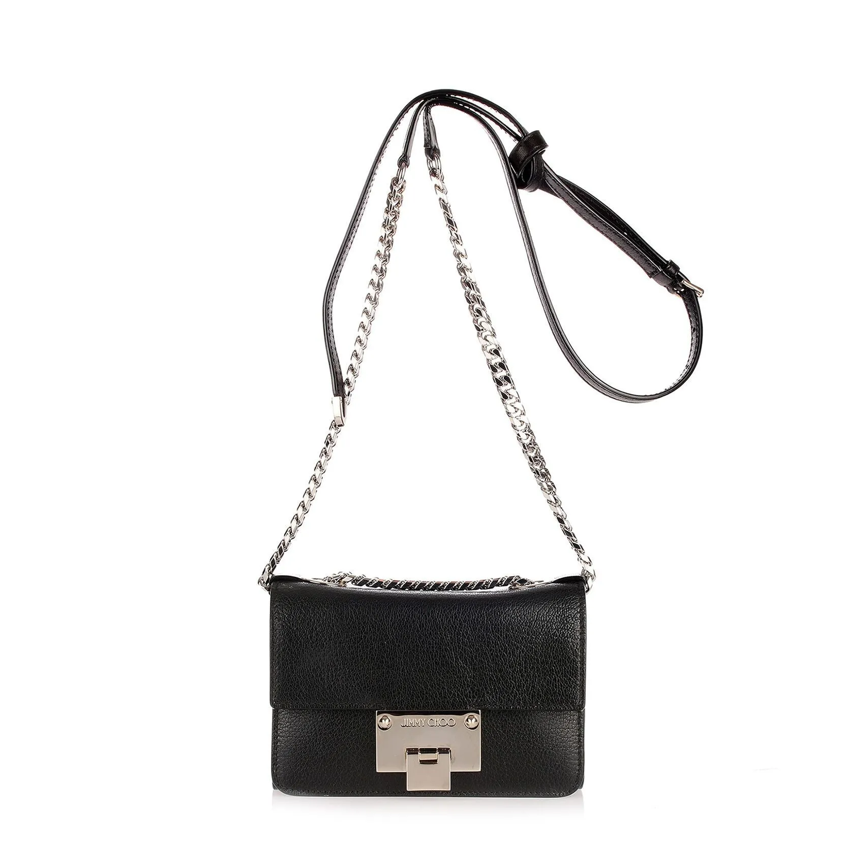 Jimmy Choo Rebel Soft Mini black leather bag