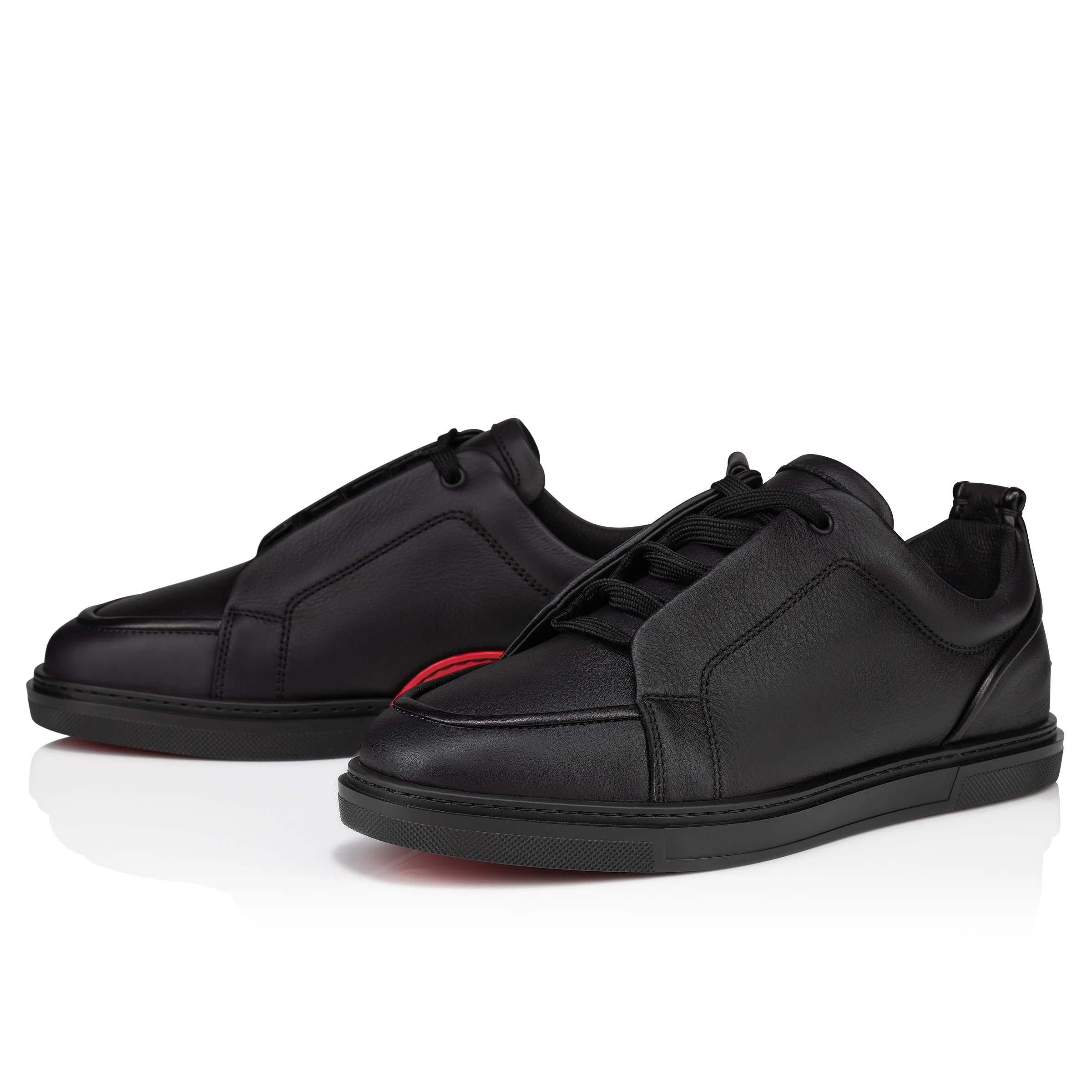 Jimmy Sneakers - Calf leather and nappa leather - Black - Men