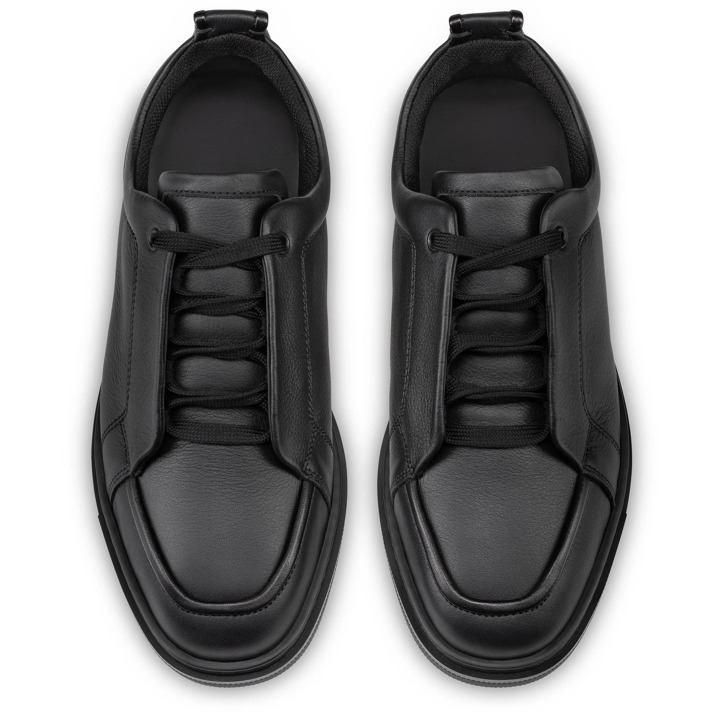 Jimmy Sneakers - Calf leather and nappa leather - Black - Men