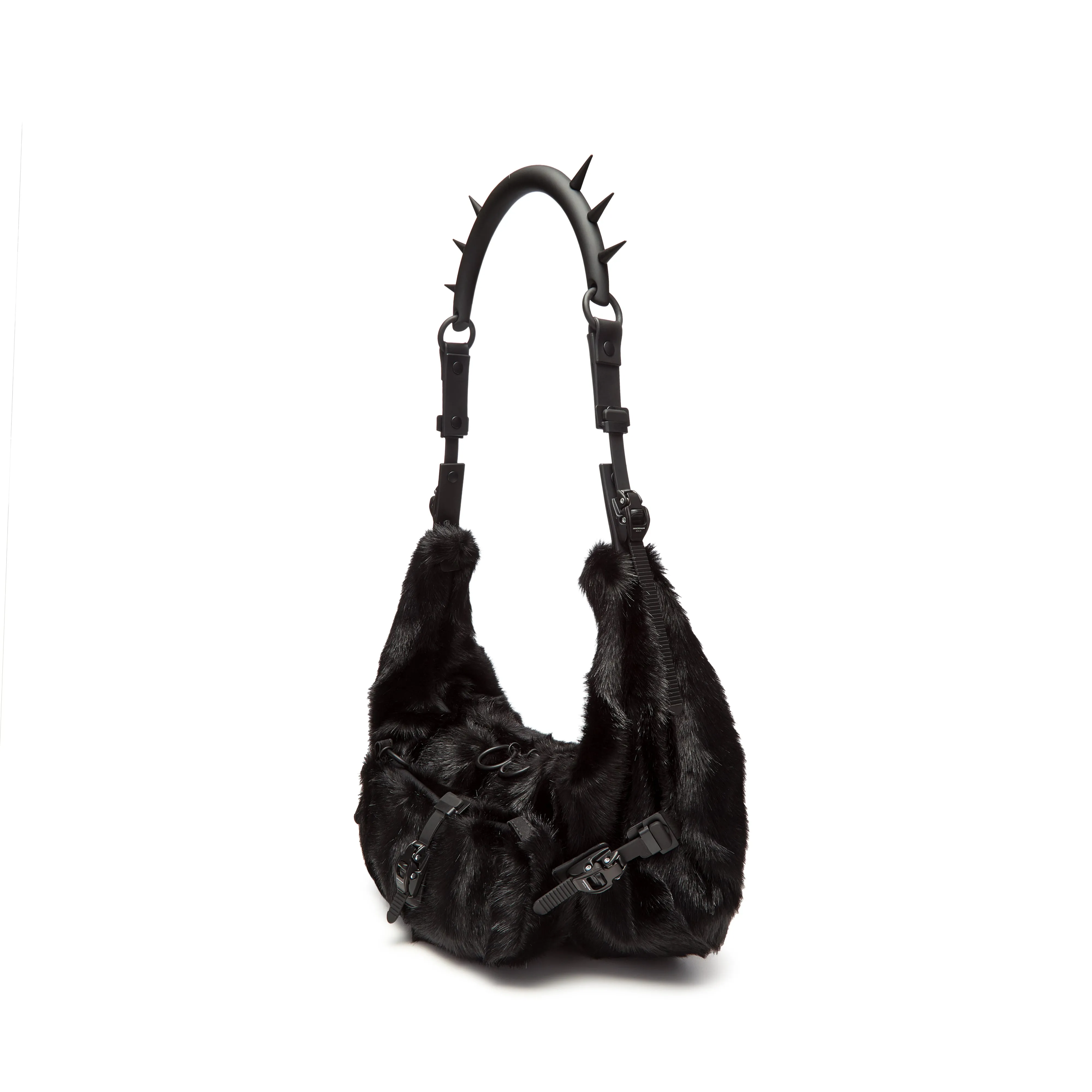 Junya Watanabe - Women's Half Moon Faux-Fur Shoulder Bag - (Black)