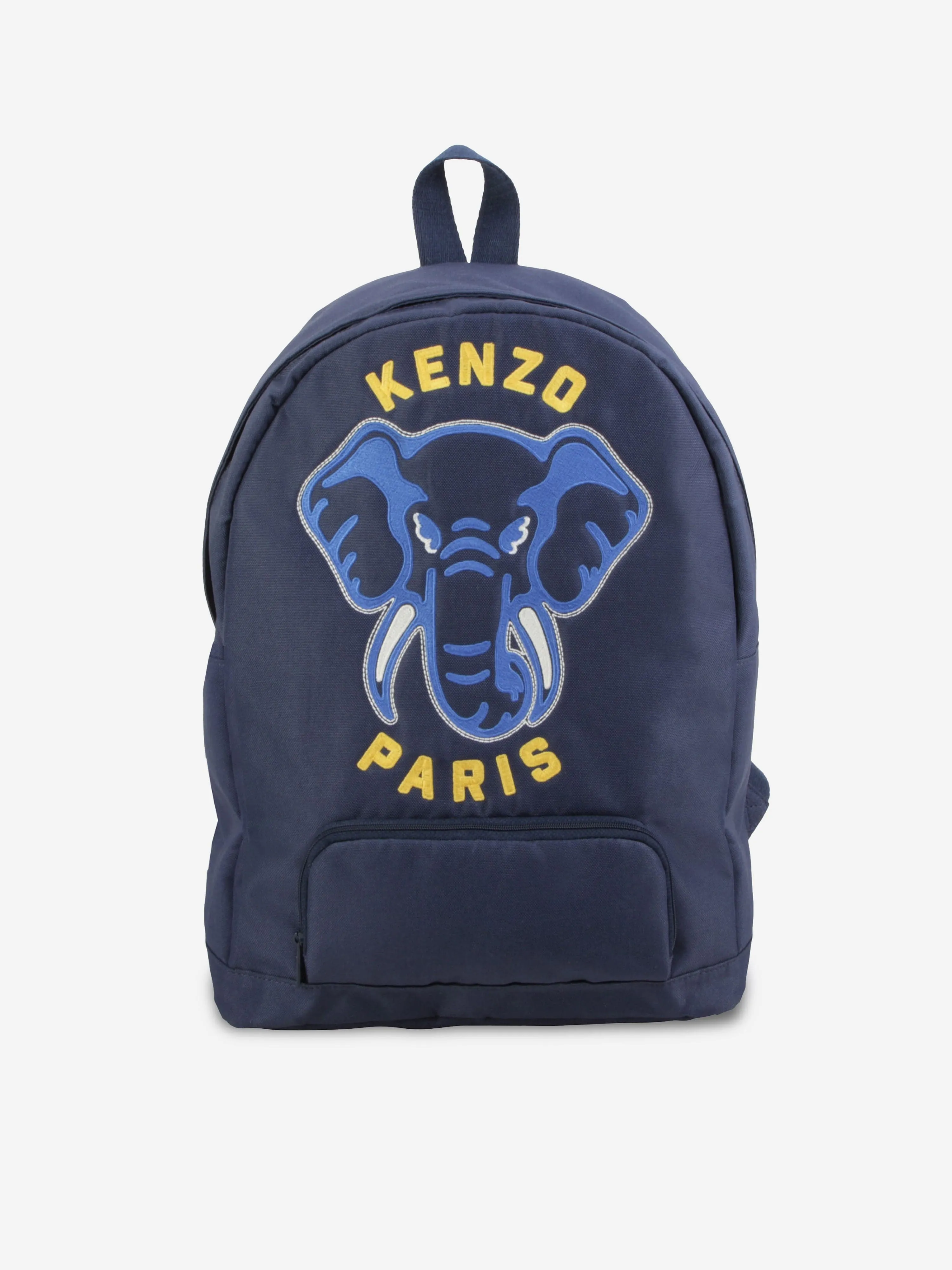 KENZO Kids Embroidered Elephant backpack in Navy (37cm)