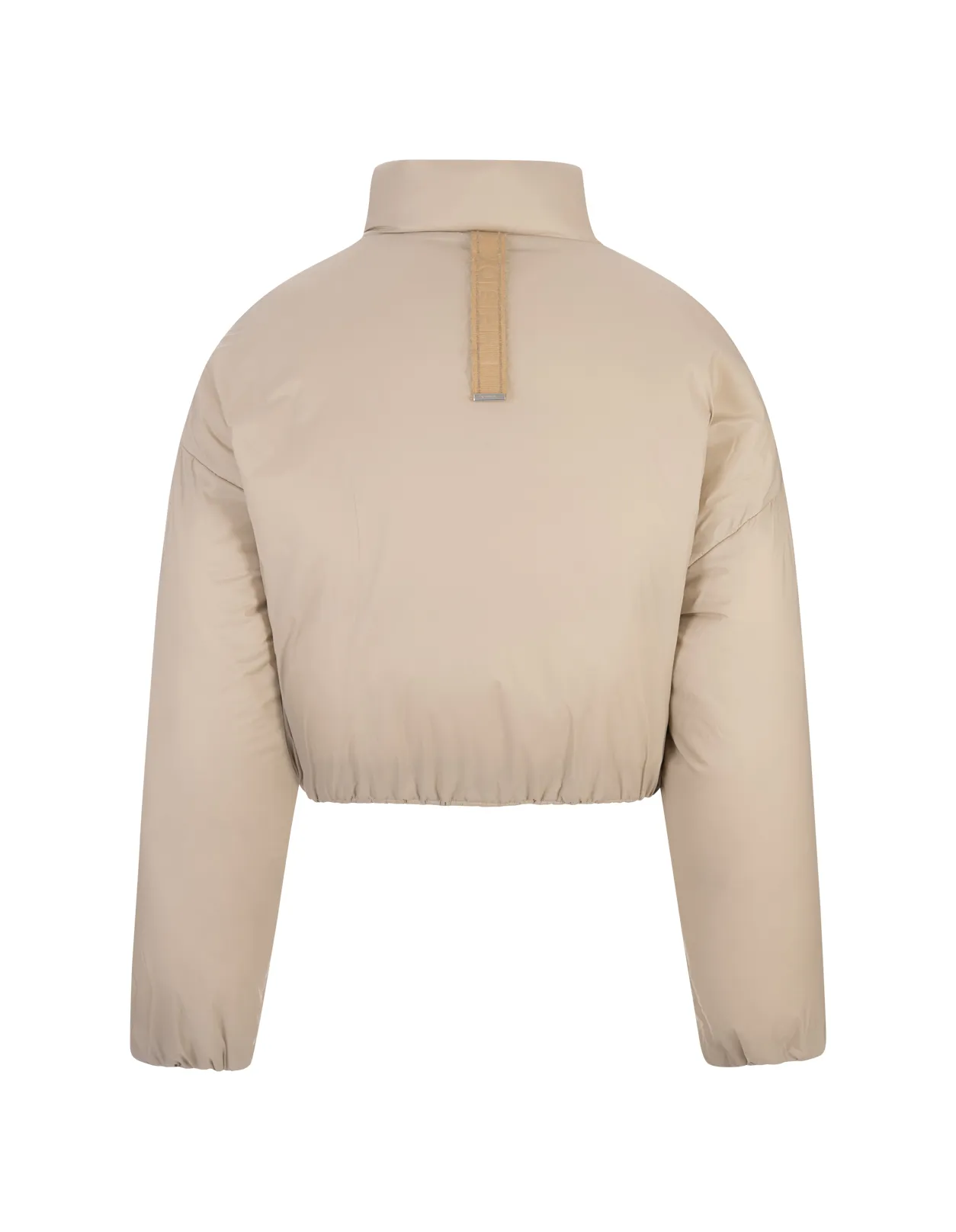 KHRISJOY Puff Joy Cropped Jacket In Sand