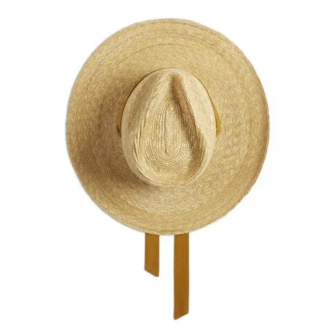 --Lady Bogart Black Ribbon Straw Hat-